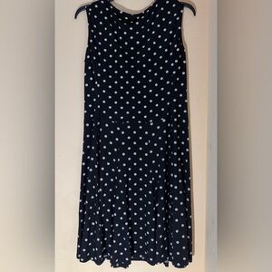 Lauren Ralph Lauren Black and White Polka Dot Dress
